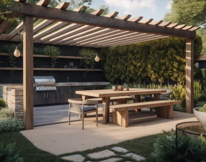 pergolas à vaux d'Amoges près de Nevers dans la Nièvre 58